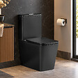 STANO - Toilette WC à poser BRAGADO en céramique noir mat - vignette