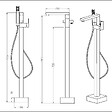 STANO - Robinet mitigeur baignoire sur pied MENTO - vignette