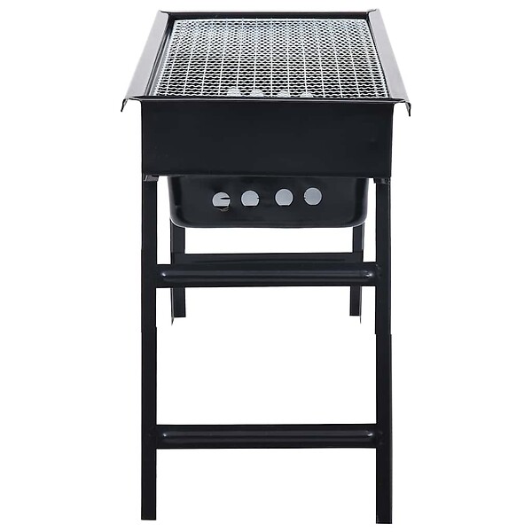 VIDAXL - vidaXL Barbecue portable de camping Acier inoxydable 60x22,5x33 cm - large