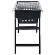 VIDAXL - vidaXL Barbecue portable de camping Acier inoxydable 60x22,5x33 cm - vignette