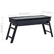 VIDAXL - vidaXL Barbecue portable de camping Acier inoxydable 60x22,5x33 cm - vignette