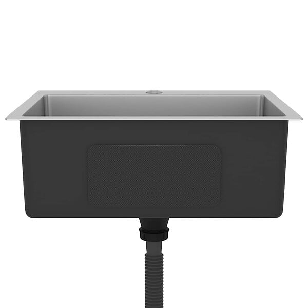 VIDAXL - vidaXL Évier de cuisine fait main Acier inoxydable - large