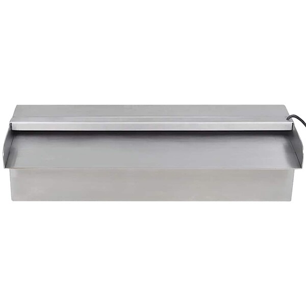 VIDAXL - vidaXL Fontaine rectangulaire de piscine avec LED Inox 30 cm - large