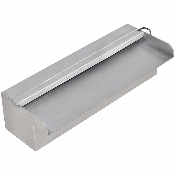 VIDAXL - vidaXL Fontaine rectangulaire de piscine avec LED Inox 30 cm - large