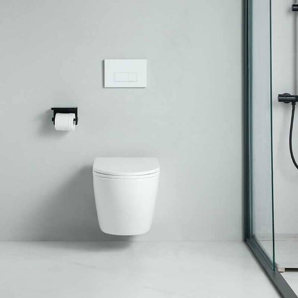 STANO - Cuvette WC suspendu CARCEO - sans bride et avec frein de chute - large