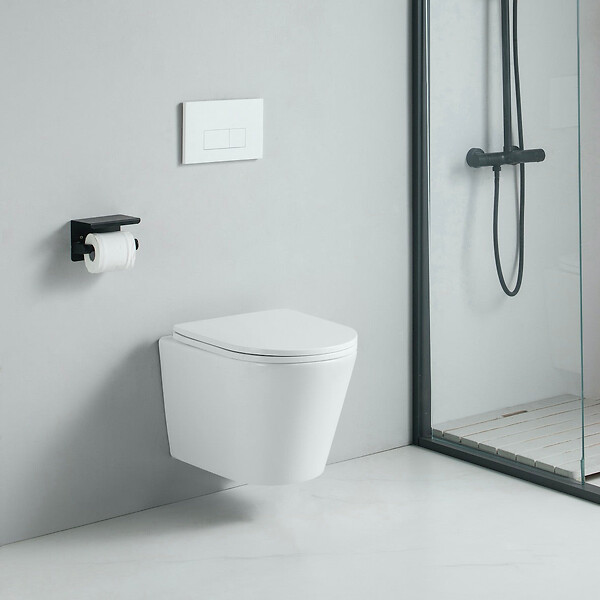 STANO - Cuvette WC suspendu TERCERO - sans bride et avec frein de chute - large