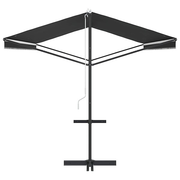 VIDAXL - vidaXL Auvent sur pied 500 x 300 cm Anthracite - large