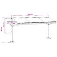 VIDAXL - vidaXL Auvent sur pied 500 x 300 cm Anthracite - vignette