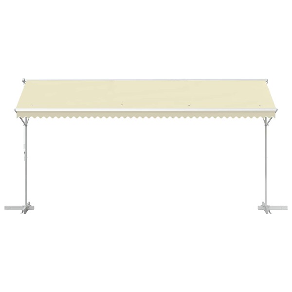 VIDAXL - vidaXL Auvent sur pied 500 x 300 cm Crème - large