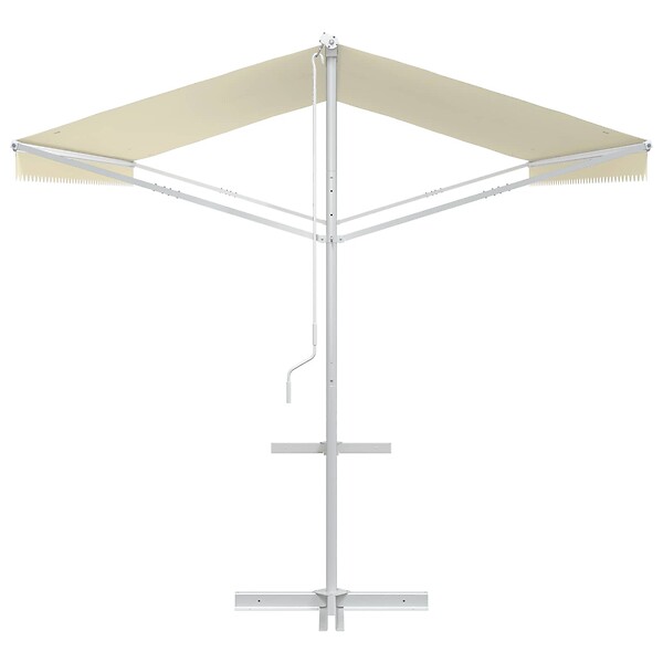 VIDAXL - vidaXL Auvent sur pied 500 x 300 cm Crème - large