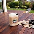 ART GARDEN - Huile de protection monocouche pour terrasses en bois – Hydro - Chêne moyen - 5 L - vignette