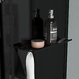 AURLANE - Cabine de douche Hydromassante 115x90x218 cm - Porte coulissante - Fonds & Profilés Noir Mat - vignette