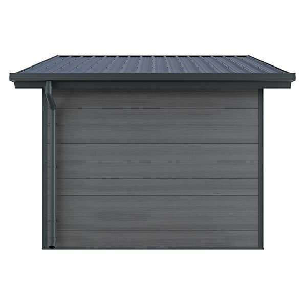 DIRECT-ABRIS - Abri de Jardin Composite ISORA - 12m2 Gris - Cabane Atelier / Abri Velo - large