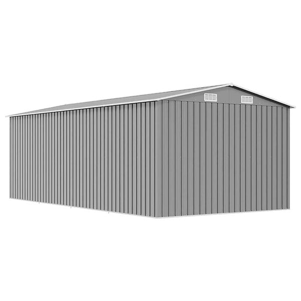 VIDAXL - vidaXL Abri de jardin 257x489x181 cm Métal Gris - large