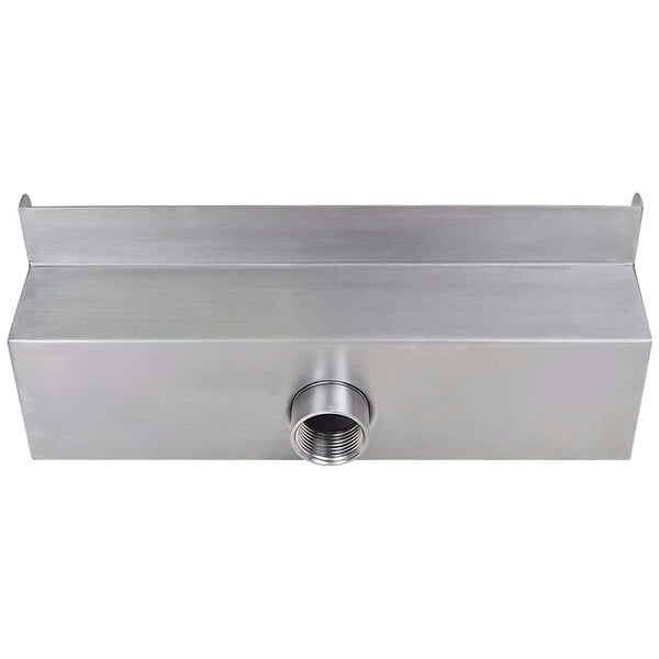 VIDAXL - vidaXL Fontaine rectangulaire de piscine avec LED Inox 30 cm - large
