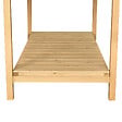 OUTSUNNY - Jardinière sur pieds carré potager avec étagère dim. 110L x 46l x 76H cm 8 compartiments & inserts d'irrigation bois de sapin beige - vignette