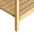 OUTSUNNY - Jardinière sur pieds carré potager avec étagère dim. 110L x 46l x 76H cm 8 compartiments & inserts d'irrigation bois de sapin beige - vignette