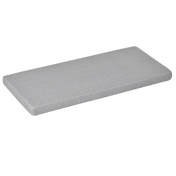 HOMCOM - Banc de rangement avec coussin gris - meuble à chaussures - banc à chaussures avec grand tiroir double compartiment - MDF blanc - large