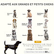 PAWHUT - Lit sur pieds pour chien chat lit de camp animal lit surélevé Oxford textilène micro-perforé dim. 92L x 76l x 18H cm marron - vignette