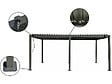 HABITAT ET JARDIN - Pergola bioclimatique avec store en aluminium "Kensington" - 3 x 5 m - Gris - vignette