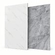 MCCOVER - Panneau mural réversible effet marbre blanc / gris – Aluminium composite – Ép. 3 mm Effet marbre Blanc/Gris, ep.3 mm, l.50 cm, L.100 cm - vignette