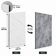 MCCOVER - Panneau mural réversible effet marbre blanc / gris – Aluminium composite – Ép. 3 mm Effet marbre Blanc/Gris, ep.3 mm, l.150 cm, L.305 cm - vignette