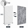 MCCOVER - Panneau mural réversible effet marbre blanc / gris – Aluminium composite – Ép. 3 mm Effet marbre Blanc/Gris, ep.3 mm, l.100 cm, L.200 cm - vignette