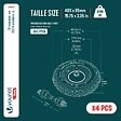 VOUNOT - Lot de 4 Roue gonflable robuste 4.80/4.00-8 pour chariot brouette alesage 20mm 400x85mm Rouge - vignette