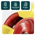 VOUNOT - Lot de 4 Roue increvable 4.80/4.00-8 en PU pour brouette diable alesage 20mm 392x92 mm Jaune - vignette
