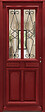 GD MENUISERIES - Porte d'entrée Bois Vitrée Barbara rouge RAL3004, H215 x L90 cm Côte Tableau p.Gauche - vignette