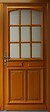 GD MENUISERIES - Porte d'entrée Bois Vitrée Marine, H215 x L100 cm Côte Tableau p.Droit - vignette