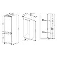 FRIGELUX - Réfrigérateur Combiné Intégrable à Glissières 236l - CBNF177BI - vignette