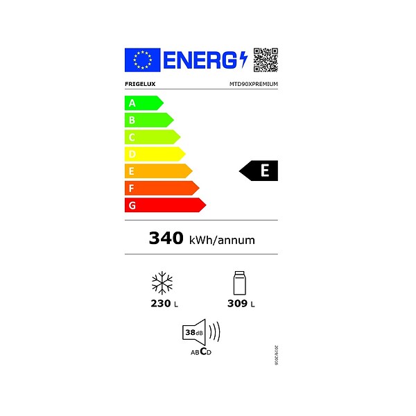 FRIGELUX - Réfrigérateur Américain 91cm 539l Ventilé - MTD90XPREMIUM - large