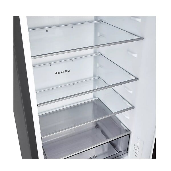 LG - Réfigérateur Combiné 60cm 375l No Frost Noir Acier - GBBSJ21DEP - large