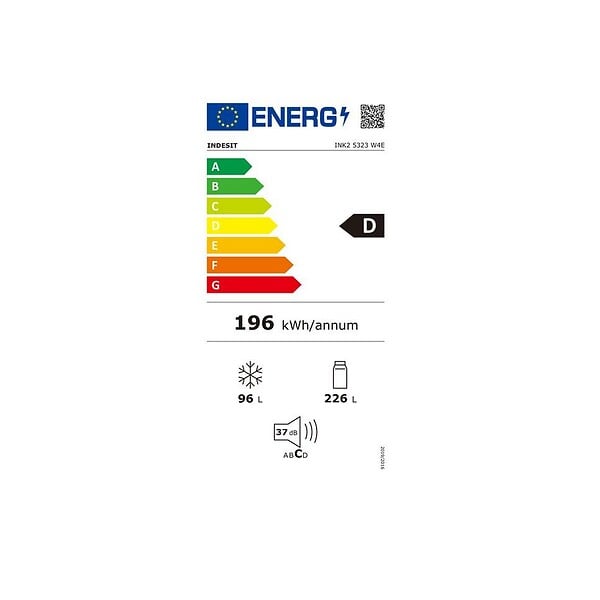 INDESIT - Réfrigérateur Combiné 60cm 322l Nofrost Blanc - INK25323W4E - large