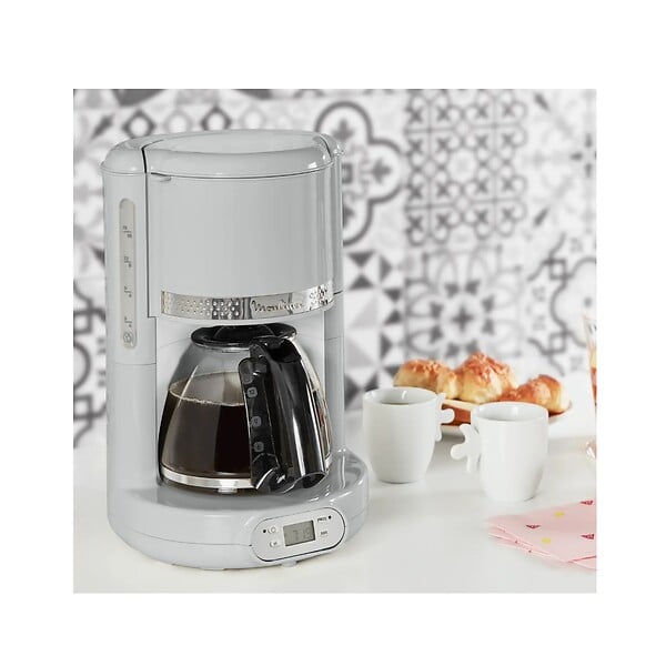 MOULINEX - Cafetière Filtre Programmable 15 Tasses 1000w Gris - FG380E10 - large