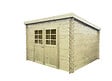 SOLID - Abri jardin Riom bois - Naturel - L.298xH.212xP.238cm - vignette