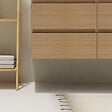 PLANETE BAIN - Meuble salle de bain 120 cm pour vasque à poser - Effet chêne sonoma - A suspendre - Karaib 2 - vignette