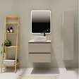 PLANETE BAIN - Meuble salle de bain 60 cm pour vasque à poser - Beige cachemire mat - A suspendre - Karaib 2 - vignette