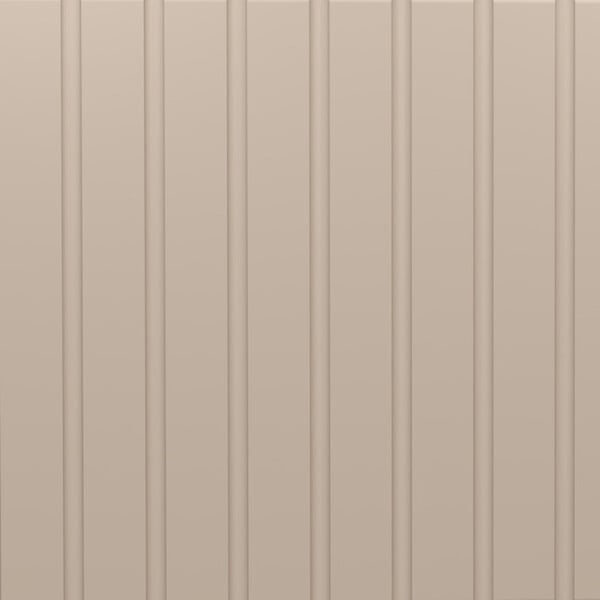PLANETE BAIN - Meuble salle de bain strié 120 cm pour vasque à poser - Beige cachemire mat - A suspendre - Karaib 2 - large