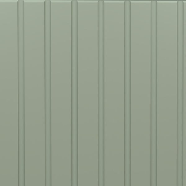 PLANETE BAIN - Meuble salle de bain strié 80 cm pour vasque à poser - Vert mat - A suspendre - Karaib 2 - large
