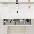 PLANETE BAIN - Meuble salle de bain 100 cm - Plan vasque céramique - Beige cachemire mat - A suspendre - Karaib 2 - vignette
