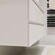 PLANETE BAIN - Meuble salle de bain 140 cm - Double vasque Solid surface - Blanc mat - A suspendre - Karaib 2 - vignette