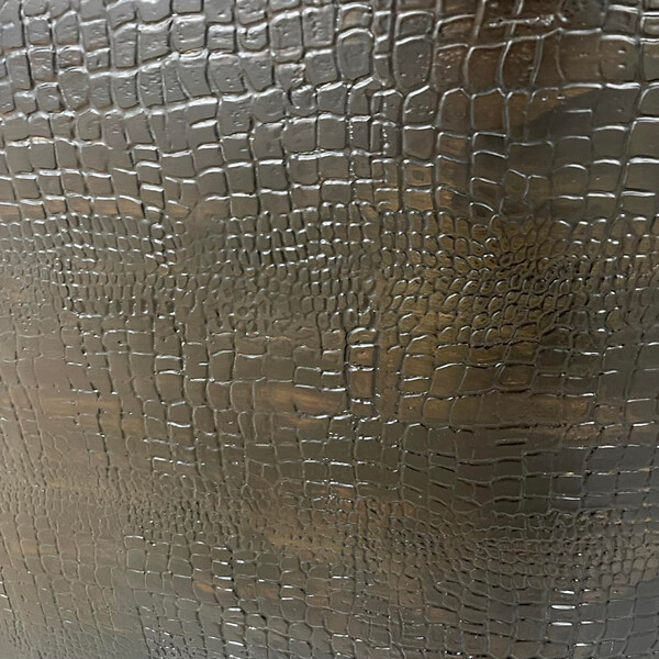 PLANETE BAIN - Baignoire semi-îlot design 170x87 cm effet texturé peau de crocodile - Acrylic Lucite® - Savane - large