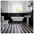 PLANETE BAIN - Baignoire ilot Charly blanche avec pieds patte d 'aigle chrome - vignette