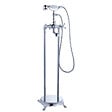 PLANETE BAIN - Robinetterie sur pied au sol retro Glasgow pour baignoire ilot - vignette