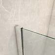 PLANETE BAIN - Pare-baignoire fixe 80 x 140 cm aluminium poli verre trempé 6 mm anti-calcaire - vignette