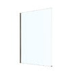 PLANETE BAIN - Pare-baignoire fixe 90 x 140 cm aluminium poli verre trempé 6 mm anti-calcaire - vignette