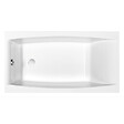 CERSANIT - Baignoire rectangulaire gain de place 140x75 cm VIRGO encastrable en acrylique + tablier central - vignette