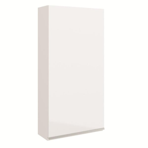PLANETE BAIN - Armoire de salle de bain 40x80 laqué blanc brillant à suspendre - large